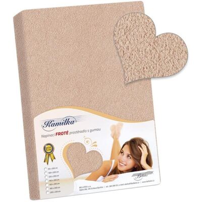 Bellatex Froté - 160 × 200 cm - béžová Bellatex Froté - 160 × 200 cm - béžová