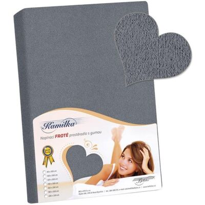 Bellatex Froté - 180 × 200 cm - tmavě šedá Bellatex Froté - 180 × 200 cm - tmavě šedá
