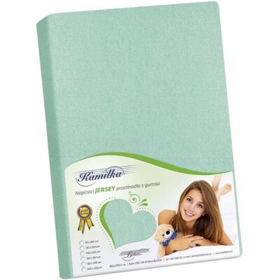 BELLATEX Prostěradlo Jersey 100 × 200 cm, světle zelené BELLATEX Prostěradlo Jersey 100 × 200 cm, světle zelené