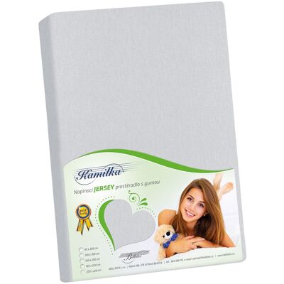 Bellatex Jersey - 120 × 200 cm - světle šedá Bellatex Jersey - 120 × 200 cm - světle šedá