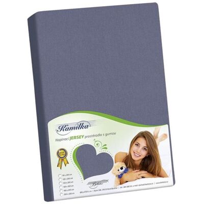 BELLATEX Jersey 140 × 200 cm, šedé BELLATEX Jersey 140 × 200 cm, šedé
