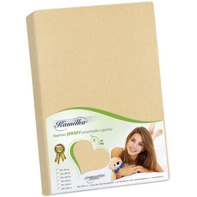 BELLATEX Jersey 180 × 200 cm, světle béžové BELLATEX Jersey 180 × 200 cm, světle béžové
