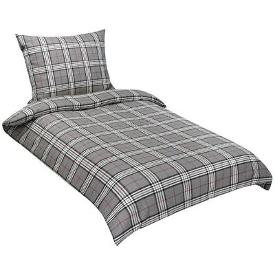 Bellatex Krepové - 140 × 220, 70 × 90 cm - šedé káro Bellatex Krepové - 140 × 220, 70 × 90 cm - šedé káro
