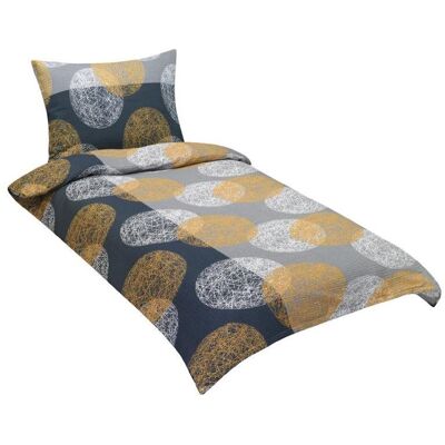 Bellatex Povlečení bavlna 90/865 šedooranžové koule 140 × 200, 70 × 90 cm Bellatex Povlečení bavlna 90/865 šedooranžové koule 140 × 200, 70 × 90 cm