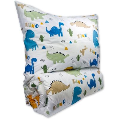 Brotex Bavlněné dětské povlečení do malé postýlky 90 × 135, 45 × 60 cm Dino Brotex Bavlněné dětské povlečení do malé postýlky 90 × 135, 45 × 60 cm Dino