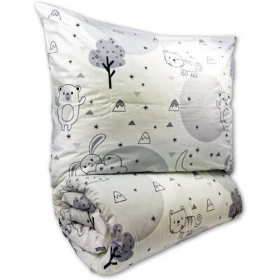 Brotex Bavlněné dětské povlečení do malé postýlky 90 × 135, 45 × 60 cm Zvířátka v zahradě Brotex Bavlněné dětské povlečení do malé postýlky 90 × 135, 45 × 60 cm Zvířátka v zahradě