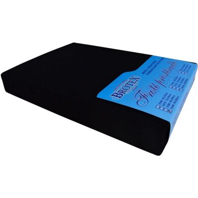 Brotex Froté prostěradlo černé, 80 × 200 cm Brotex Froté prostěradlo černé, 80 × 200 cm