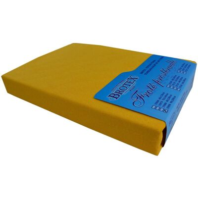 Brotex Froté prostěradlo 90 × 200 cm, sytě žluté Brotex Froté prostěradlo 90 × 200 cm, sytě žluté