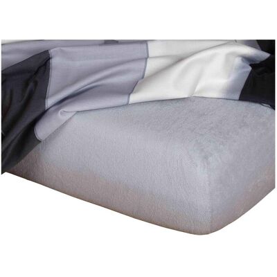 DADKA VRACOV Froté prostěradlo šedé, rozměr 90 × 200 × 20 cm DADKA VRACOV Froté prostěradlo šedé, rozměr 90 × 200 × 20 cm