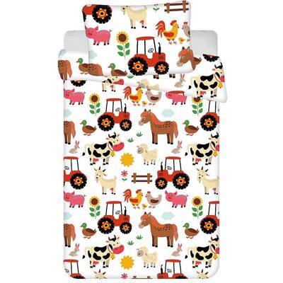 Dadka Povlečení bavlna do postýlky Farma 90 × 130, 45 × 60 cm Dadka Povlečení bavlna do postýlky Farma 90 × 130, 45 × 60 cm
