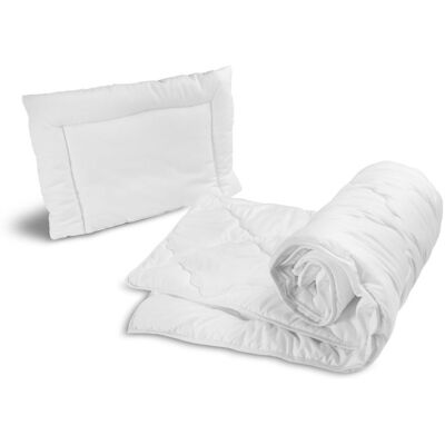 Sensillo Dětská 2D Sada přikrývka a polštář Deluxe do postýlky 135 × 100, 40 × 60 cm, bílá Sensillo Dětská 2D Sada přikrývka a polštář Deluxe do postýlky 135 × 100, 40 × 60 cm, bílá