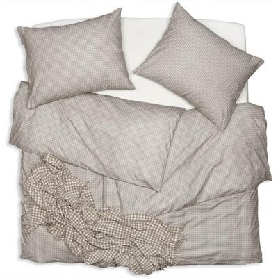 SCANquilt povlečení KLASIK kostička béžová SCANquilt povlečení KLASIK kostička béžová