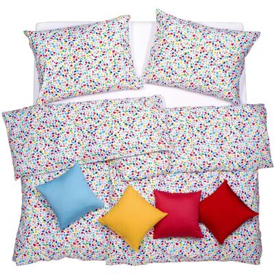 SCANquilt povlečení KLASIK DESIGN barcelona pestrá 140 × 200/70 × 90 cm SCANquilt povlečení KLASIK DESIGN barcelona pestrá 140 × 200/70 × 90 cm