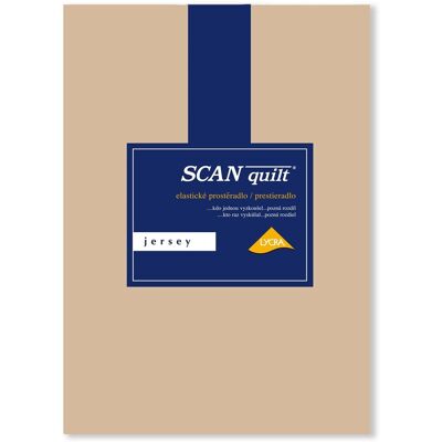 SCANquilt prostěradlo JERSEY LYCRA oříšková 90x200 cm SCANquilt prostěradlo JERSEY LYCRA oříšková 90x200 cm