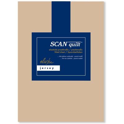 SCANquilt prostěradlo JERSEY ELASTIC LYCRA oříšková 140 × 200 cm SCANquilt prostěradlo JERSEY ELASTIC LYCRA oříšková 140 × 200 cm