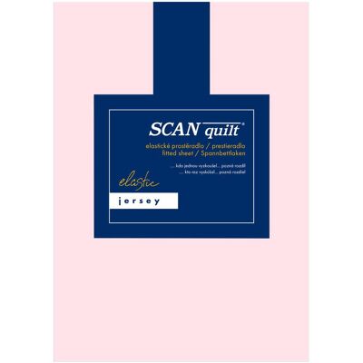 SCANquilt prostěradlo JERSEY ELASTIC LYCRA světle růžová 160 × 200 cm SCANquilt prostěradlo JERSEY ELASTIC LYCRA světle růžová 160 × 200 cm