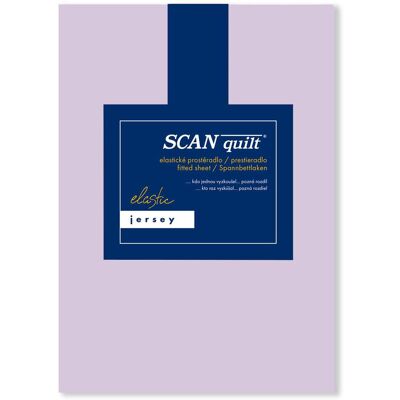 SCANquilt prostěradlo JERSEY ELASTIC LYCRA světle fialová 160 × 200 cm SCANquilt prostěradlo JERSEY ELASTIC LYCRA světle fialová 160 × 200 cm