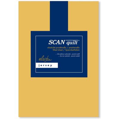 SCANquilt prostěradlo JERSEY ELASTIC LYCRA okrová 180 × 200 cm SCANquilt prostěradlo JERSEY ELASTIC LYCRA okrová 180 × 200 cm