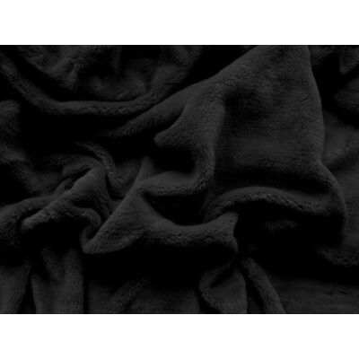 TEXTILOMANIE Prostěradlo mikroplyš Soft 90 × 200 cm černé TEXTILOMANIE Prostěradlo mikroplyš Soft 90 × 200 cm černé