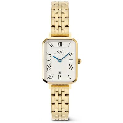 Daniel Wellington dámské hodinky Quadro Roman Numerals Date 5-link DW00100861 Daniel Wellington dámské hodinky Quadro Roman Numerals Date 5-link DW00100861