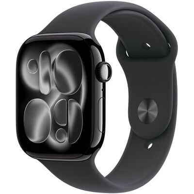 Apple Watch Series 11 Cellular 42mm Klavírně černý hliník s černým sportovním řemínkem - S/M Apple Watch Series 11 Cellular 42mm Klavírně černý hliník s černým sportovním řemínkem - S/M