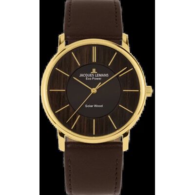 Jacques Lemans pánské hodinky Eco Power 1-2105B hnědé Jacques Lemans pánské hodinky Eco Power 1-2105B hnědé