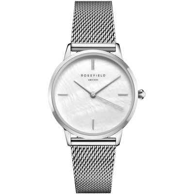 ROSEFIELD Pearl Edit Mesh Silver RMSMS-R08 ROSEFIELD Pearl Edit Mesh Silver RMSMS-R08