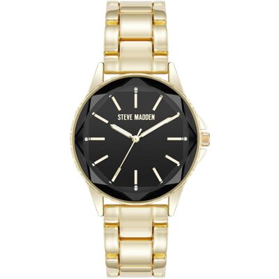 Steve Madden Dámské hodinky kulaté SM/8154BKGP Steve Madden Dámské hodinky kulaté SM/8154BKGP