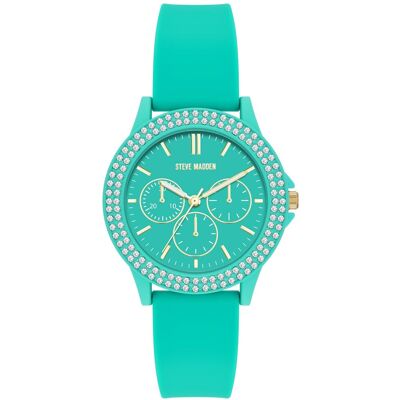 Steve Madden Dámské hodinky kulaté SM/8118TEAL Steve Madden Dámské hodinky kulaté SM/8118TEAL