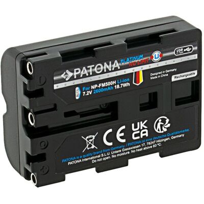 Baterie Sony NP-FM500H - Patona USB-C 2250mAh pro kamery Alpha Baterie Sony NP-FM500H - Patona USB-C 2250mAh pro kamery Alpha