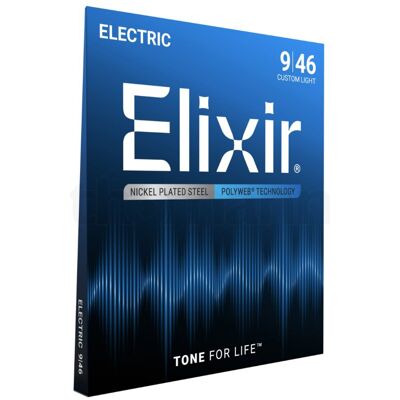 Elixir 12025 Polyweb Nickel 9-46 Custom Light Elixir 12025 Polyweb Nickel 9-46 Custom Light
