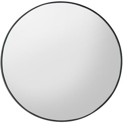 SCENA LIVING Kulaté nástěnné zrcadlo Mira, průměr 80 cm černé SCENA LIVING Kulaté nástěnné zrcadlo Mira, průměr 80 cm černé
