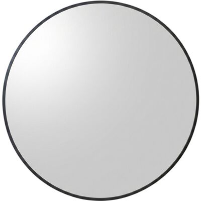 SCENA LIVING Kulaté nástěnné zrcadlo v černém kovovém rámu, průměr 70 cm SCENA LIVING Kulaté nástěnné zrcadlo v černém kovovém rámu, průměr 70 cm