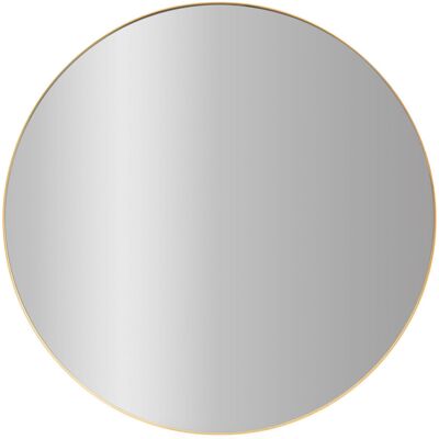 SCENA LIVING Kulaté zrcadlo NOOR, kovový rám, zlatá barva, průměr 80 cm SCENA LIVING Kulaté zrcadlo NOOR, kovový rám, zlatá barva, průměr 80 cm