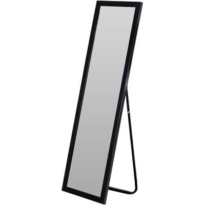Home Styling Collection Stojací zrcadlo obdélníkové 126 cm, černé Home Styling Collection Stojací zrcadlo obdélníkové 126 cm, černé