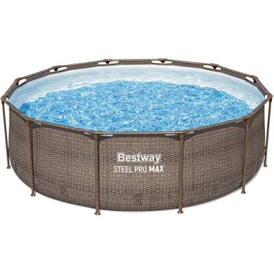 BESTWAY Bazén s konstrukcí Steel Pro Max Rattan 3,66 × 1m - 56709 BESTWAY Bazén s konstrukcí Steel Pro Max Rattan 3,66 × 1m - 56709