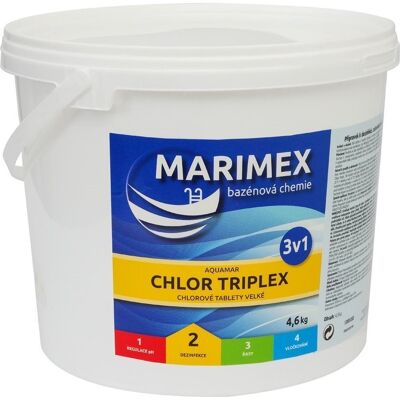 MARIMEX Chemie bazénová CHLOR TRIPLEX 4,6kg MARIMEX Chemie bazénová CHLOR TRIPLEX 4,6kg