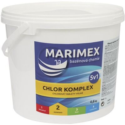 MARIMEX Chemie bazénová CHLOR KOMPLEX 5v1 4,6kg MARIMEX Chemie bazénová CHLOR KOMPLEX 5v1 4,6kg