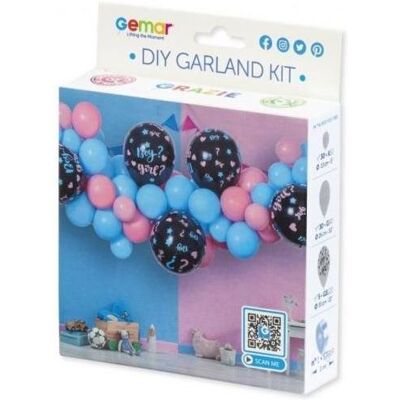 GoDan Balónková girlanda - sada boy or girl - kluk nebo holka - gender reveal - 300, cm - 65 ks GoDan Balónková girlanda - sada boy or girl - kluk nebo holka - gender reveal - 300, cm - 65 ks