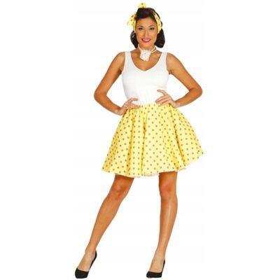 GUIRCA Dámská pin up sada - sukně a šátek, žlutá GUIRCA Dámská pin up sada - sukně a šátek, žlutá
