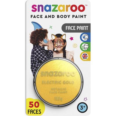 Snazaroo Metalická Zlatá (Electric Gold) 18 ml blistr Snazaroo Metalická Zlatá (Electric Gold) 18 ml blistr