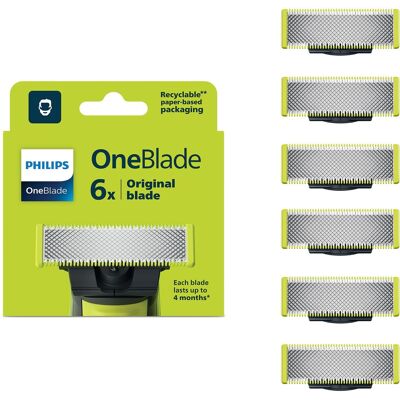 Philips OneBlade QP260/50 Výměnné břity 6 ks Philips OneBlade QP260/50 Výměnné břity 6 ks