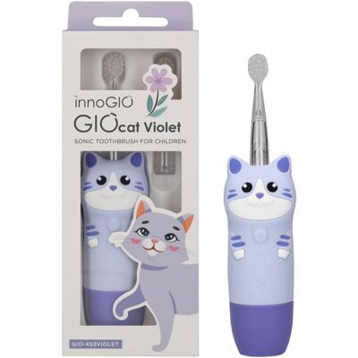 innoGIO Elektronický sonický zubní kartáček GIOcat Violet innoGIO Elektronický sonický zubní kartáček GIOcat Violet