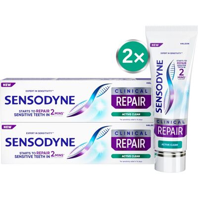 Zubní pasta Sensodyne Active Clean - Kompletní ochrana zubů a dásní Zubní pasta Sensodyne Active Clean - Kompletní ochrana zubů a dásní