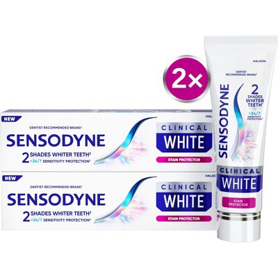 Sensodyne Clinical White Stain Protector - Bělící zubní pasta Sensodyne Clinical White Stain Protector - Bělící zubní pasta