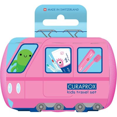 CURAPROX Travel set KIDs, ružový CURAPROX Travel set KIDs, ružový
