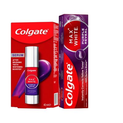 COLGATE Purple Serum 40 ml + zubní pasta Purple Reveal 75 ml COLGATE Purple Serum 40 ml + zubní pasta Purple Reveal 75 ml