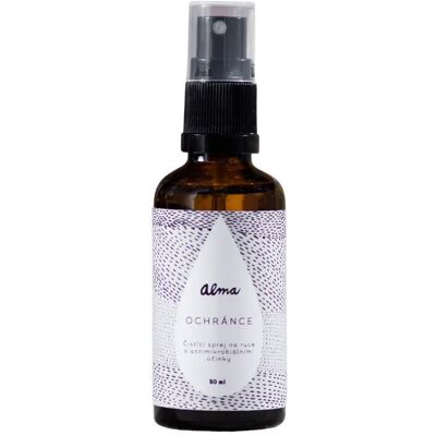 ALMA Ochránce - Antimikrobiální sprej na ruce s Aloe Vera 50 ml ALMA Ochránce - Antimikrobiální sprej na ruce s Aloe Vera 50 ml