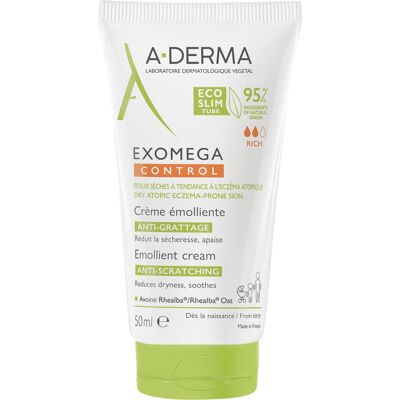 A-DERMA Exomega Control Emolienční krém pro suchou kůži se sklonem k atopii 50 ml A-DERMA Exomega Control Emolienční krém pro suchou kůži se sklonem k atopii 50 ml
