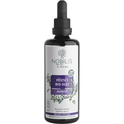 Nobilis Tilia Pěsticí BIO olej jojobový 100 ml fialové sklo Nobilis Tilia Pěsticí BIO olej jojobový 100 ml fialové sklo